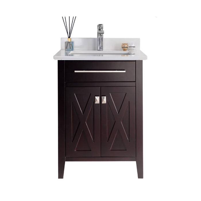 Laviva Wimbledon 24" Brown Bathroom Vanity With Countertop - Laviva - Ambient Home