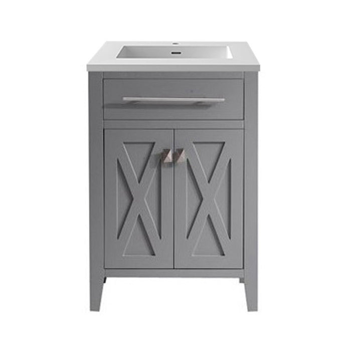 Laviva Wimbledon 24" Grey Bathroom Vanity With Countertop - Laviva - Ambient Home