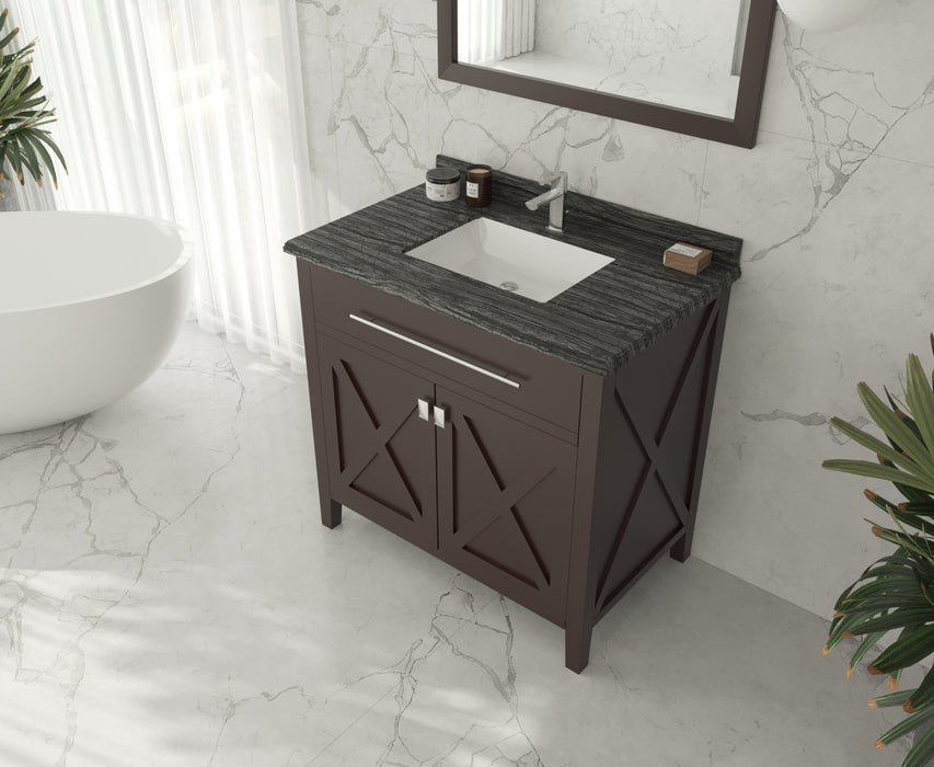 Laviva Wimbledon 36" Brown Bathroom Vanity With Countertop - Laviva - Ambient Home