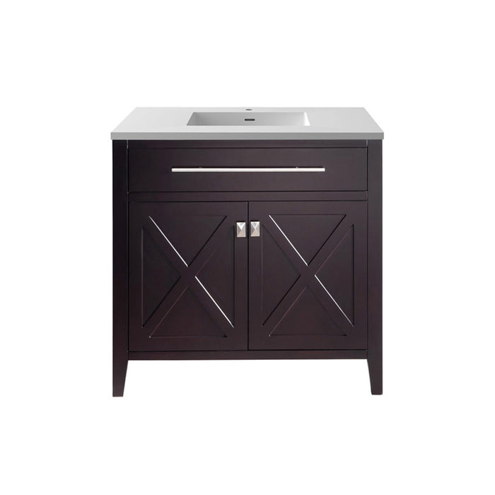 Laviva Wimbledon 36" Brown Bathroom Vanity With Countertop - Laviva - Ambient Home