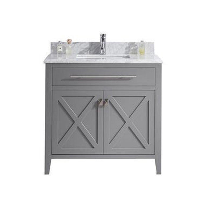 Laviva Wimbledon 36" Grey Bathroom Vanity With Countertop - Laviva - Ambient Home