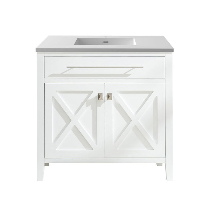 Laviva Wimbledon 36" White Bathroom Vanity With Countertop - Laviva - Ambient Home