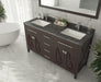 Laviva Wimbledon 60" Brown Bathroom Vanity With Countertop - Laviva - Ambient Home