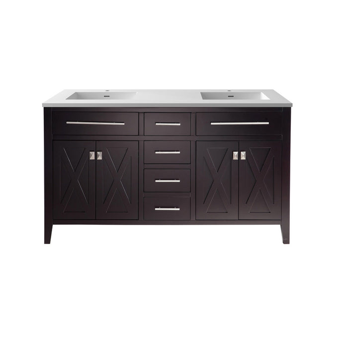 Laviva Wimbledon 60" Brown Bathroom Vanity With Countertop - Laviva - Ambient Home