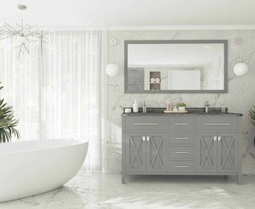 Laviva Wimbledon 60" Grey Bathroom Vanity With Countertop - Laviva - Ambient Home