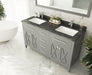 Laviva Wimbledon 60" Grey Bathroom Vanity With Countertop - Laviva - Ambient Home