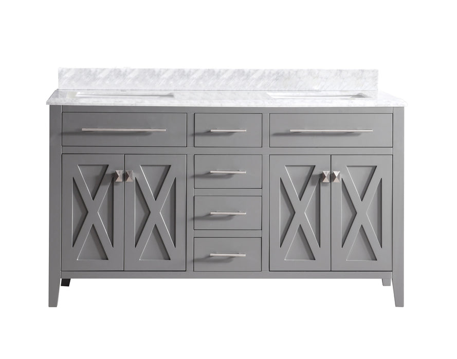 Laviva Wimbledon 60" Grey Bathroom Vanity With Countertop - Laviva - Ambient Home