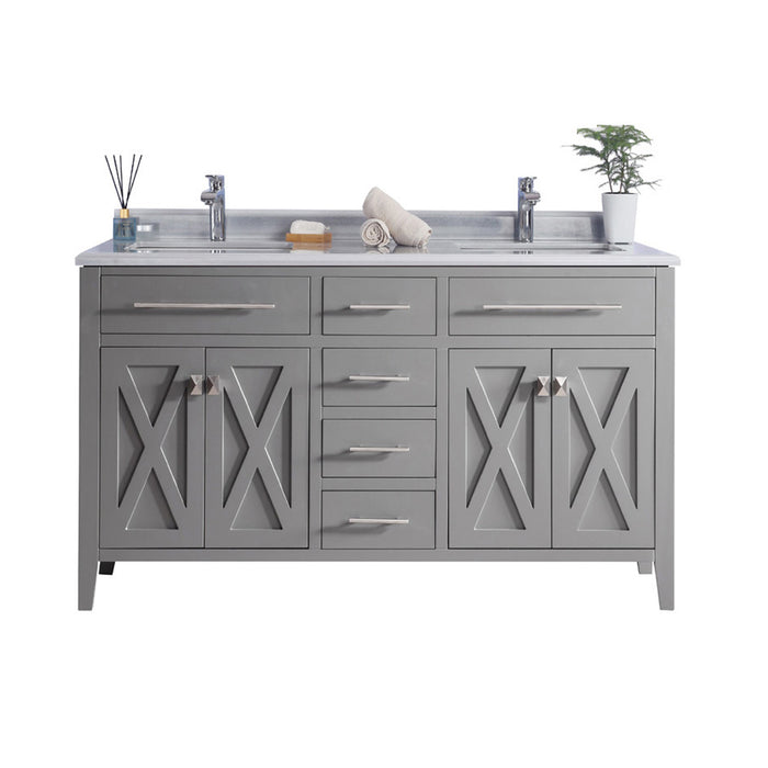 Laviva Wimbledon 60" Grey Bathroom Vanity With Countertop - Laviva - Ambient Home