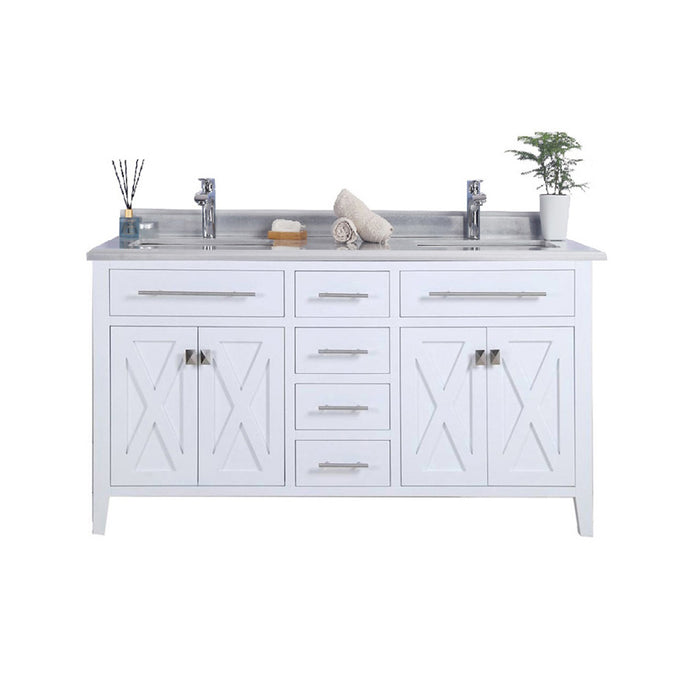 Laviva Wimbledon 60" White Bathroom Vanity With Countertop - Laviva - Ambient Home