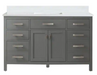 Design Element Valentino 54" Single Sink Vanity in Blue Finish V01-54-BLU - Design Element - Ambient Home