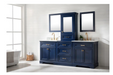 Design Element Milano 96" Double Sink Bathroom Blue Vanity Modular Set - Design Element - Ambient Home