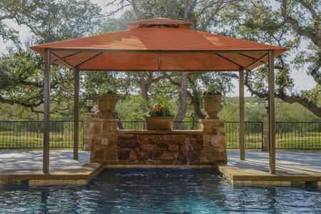 Paragon Outdoor Kingsbury 11' x 14' Gazebo with Sunbrella Top, Rust Free Aluminum Material and Powder Coated Frame - Paragon Outdoor - Ambient Home