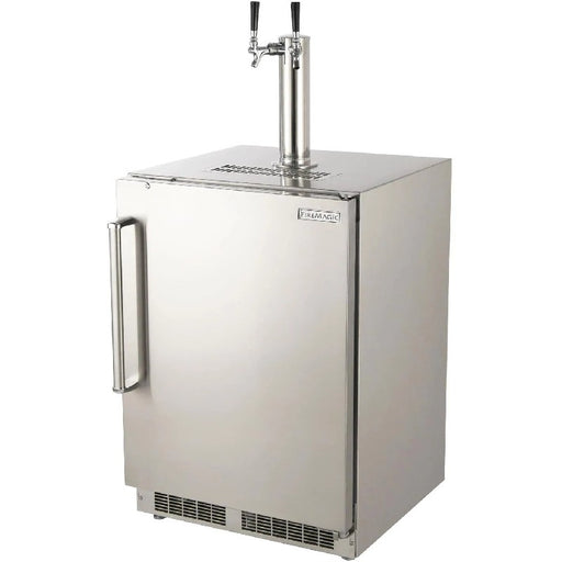 Fire Magic 24-Inch Left Hinge Outdoor Rated Dual Tap Kegerator - 3594-DL - Fire Magic - Ambient Home