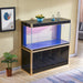 Aqua Dream 250 Gallon Tempered Glass Aquarium Black and Gold [AD-1980-BK] - Aquadream - Ambient Home