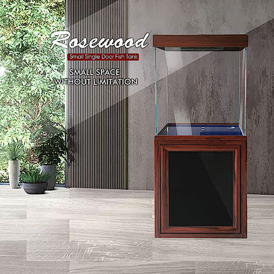 Aqua Dream 40 Gallon Tempered Glass Aquarium Redwood [AD-620-RW] - Aquadream - Ambient Home