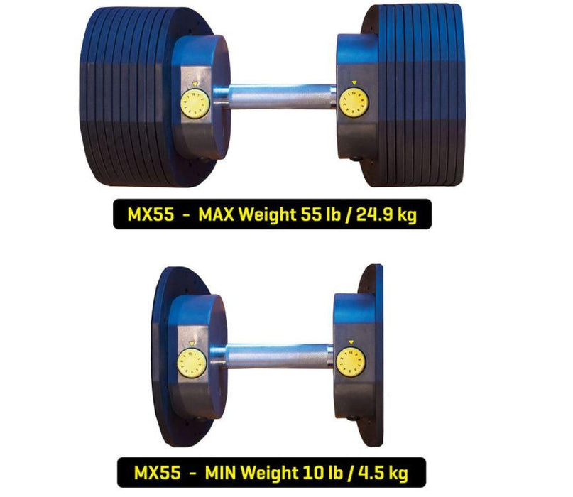 MX Select Adjustable Dumbbells and Adjustable Barbell & EZ Curl Package - MX Select - Ambient Home