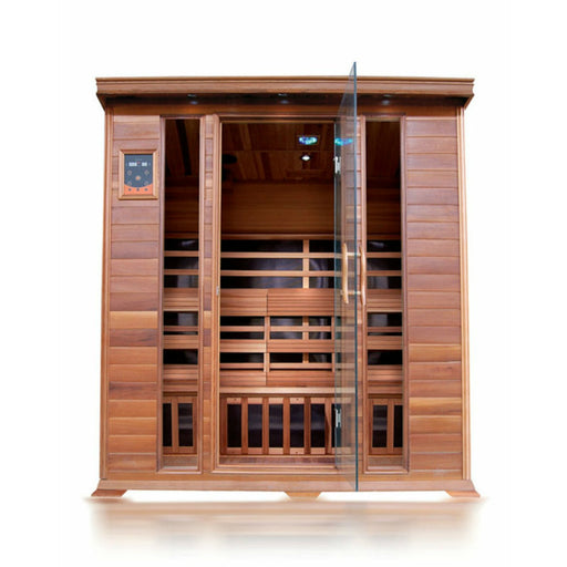 SunRay 4 Person Cedar Sequioa Infrared Sauna (HL400K) (75"H x 69"W x 53"D) - Sunray Saunas - Ambient Home
