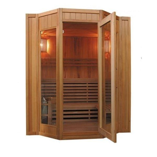 SunRay 4 Person Tiburon Traditional Steam Sauna (HL400SN) (79"H x 69"W x 63"D) - Sunray Saunas - Ambient Home