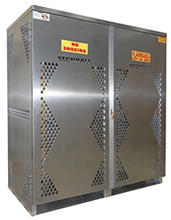 Securall  OG20S - LP/Oxygen Storage Cabinet - 10-20 Cyl. Vertical Standard 2-Door - Securall - Ambient Home