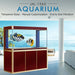 Aqua Dream 175 Gallon Tempered Glass Aquarium Red and Gold [AD-1560-RD] - Aquadream - Ambient Home