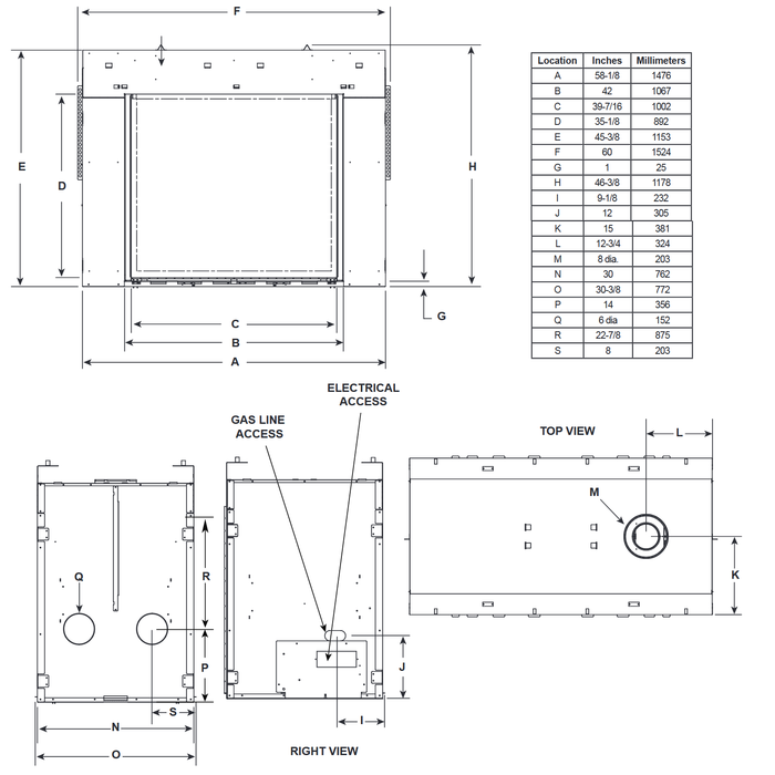 Majestic Marquis II See-Through 42 Direct Vent Gas Fireplace | MARQ42STIN | - Majestic - Ambient Home