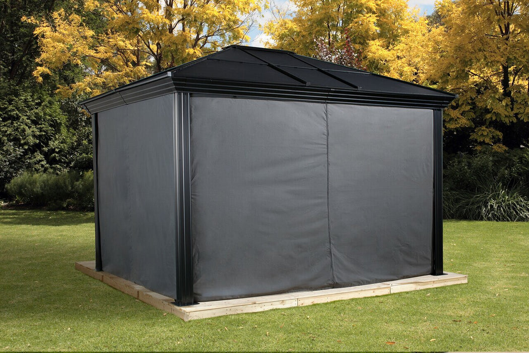 Sojag Cambridge #77 Gazebo 10'x12' With Mesh - Dark grey - Sojag Gazebo - Ambient Home