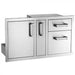 Fire Magic Premium Flush 36-Inch Access Door With Platter Storage And Double Drawer With Soft Close - 53816SC - Fire Magic - Ambient Home