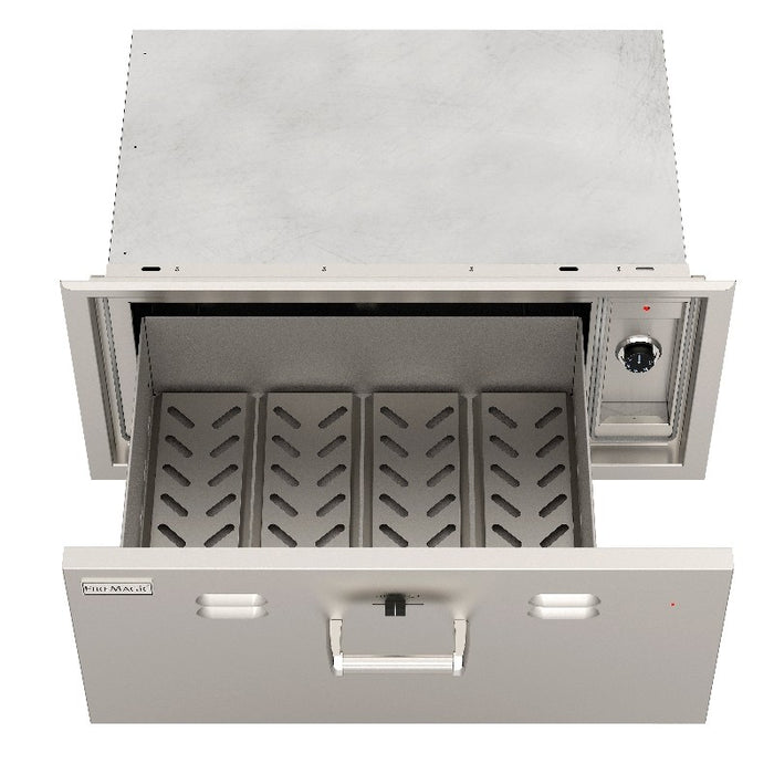 Fire Magic Premium Flush 30-Inch Built-In 110V Electric Stainless Steel Warming Drawer - 53830-SW - Fire Magic - Ambient Home