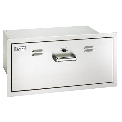 Fire Magic Premium Flush 30-Inch Built-In 110V Electric Stainless Steel Warming Drawer - 53830-SW - Fire Magic - Ambient Home