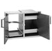 Fire Magic Premium Flush 30-Inch Double Access Door With Drawers And Trash Bin Storage With Soft Close - 53930SC-12 - Fire Magic - Ambient Home