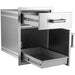 Fire Magic Premium Flush 17-Inch Pantry / Access Drawer Combo - 54018S - Fire Magic - Ambient Home