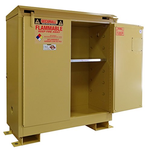 Securall A330WP1 - Weatherproof Flammable Storage Cabinet - 30 Gal. Self-Close, Self-Latch Safe-T-Door - Securall - Ambient Home
