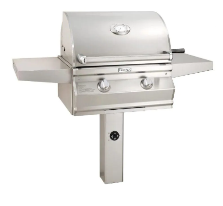 Fire Magic Choice Multi-User Accessible CMA430S 24-Inch Natural/Propane Gas Grill With Analog Thermometer On In-Ground Post - CMA430S-RT1N-G6/CMA430S-RT1P-G6 - Fire Magic - Ambient Home