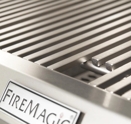 Fire Magic Choice Multi-User Accessible CMA430S 24-Inch Natural/Propane Gas Grill With Analog Thermometer On Patio Post -CMA430S-RT1N-P6/CMA430S-RT1P-P6 - Fire Magic - Ambient Home
