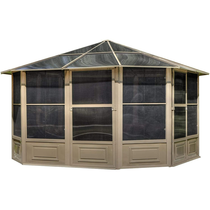 Gazebo Penguin Florence Solarium 4-Season Sunroom Kit / Patio Gazebo with Polycarbonate Roof - Gazebo Penguin - Ambient Home