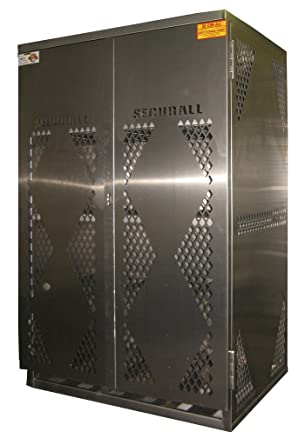 Securall  LP16S - LP/Oxygen Storage Cabinet - 16 Cyl. Horizontal Standard 2-Door - Securall - Ambient Home