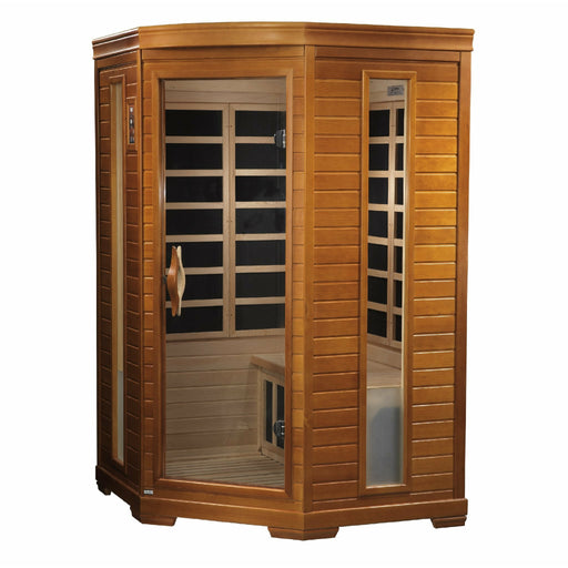 Golden Designs Dynamic "Heming" 2-person corner Low EMF Far Infrared Sauna - Golden Designs - Ambient Home