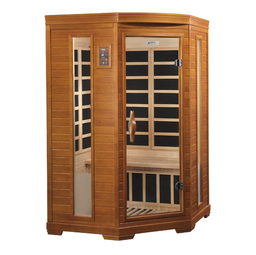 Golden Designs Dynamic "Heming" 2-person corner Low EMF Far Infrared Sauna - Golden Designs - Ambient Home