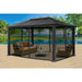 Paragon Outdoor Santa Monica GZ3XLK 11' x 16' Hard Top Gazebo with Mosquito Netting - Paragon Outdoor - Ambient Home