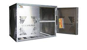 Securall  LP6S - LP/Oxygen Storage Cabinet - 6 Cyl. Horizontal Standard Door - Securall - Ambient Home