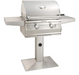 Fire Magic Choice Multi-User Accessible CMA430S 24-Inch Natural/Propane Gas Grill With Analog Thermometer On Patio Post -CMA430S-RT1N-P6/CMA430S-RT1P-P6 - Fire Magic - Ambient Home