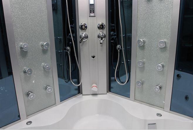 Mesa WS-701 Steam Shower with Jetted Tub (66"L x 66"W x 87"H) - Mesa - Ambient Home