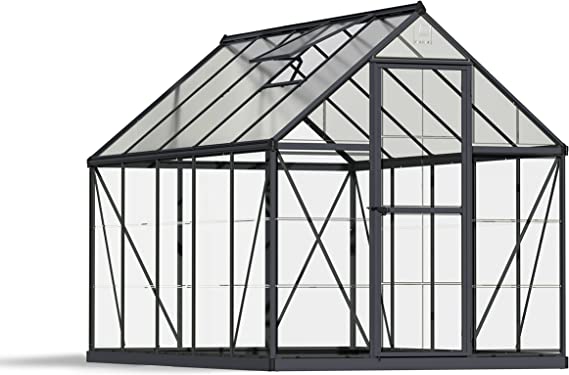 Palram - Canopia Hybrid 6' x 10' Greenhouse - Gray (HG5510Y) - Palram - Ambient Home