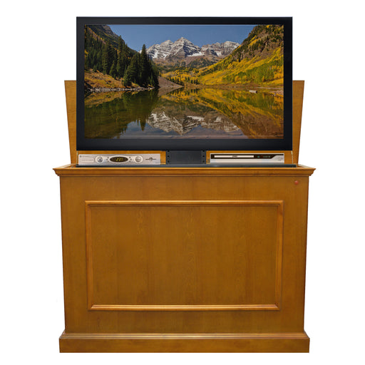TV Lift Cabinet for 50" Flatscreen TVs - Elevate by Touchstone, Honey Oak 72009 - Touchstone - Ambient Home