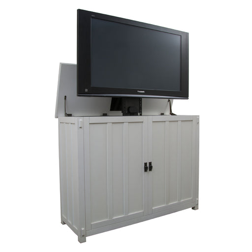 TV Lift Cabinet for 50" Flatscreen TVs - Elevate by Touchstone, White 72013 - Touchstone - Ambient Home