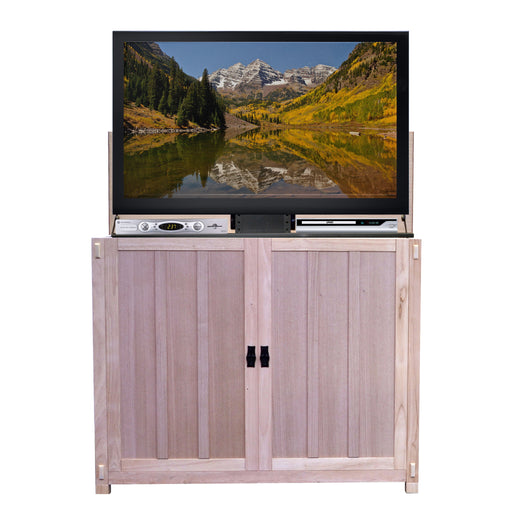 TV Lift Cabinet for 50" Flatscreen TVs - Elevate by Touchstone, Unfinished Oak 72106 - Touchstone - Ambient Home
