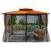 Paragon Outdoor Barcelona 10' x 12' Gazebo and Mosquito Netting and Privacy Curtains - Paragon Outdoor - Ambient Home