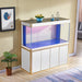 Aqua Dream 220 Gallon Tempered Glass Aquarium White and Gold [AD-1760-WT] - Aquadream - Ambient Home