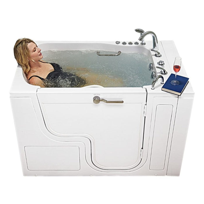 Ella's Bubble TransferXXXL – Outward Swing Door Wheelchair Accessible Acrylic Walk-In Bathtub with 2″ Dual Drain (36″W x 55″L) - Ella's Bubbles - Ambient Home