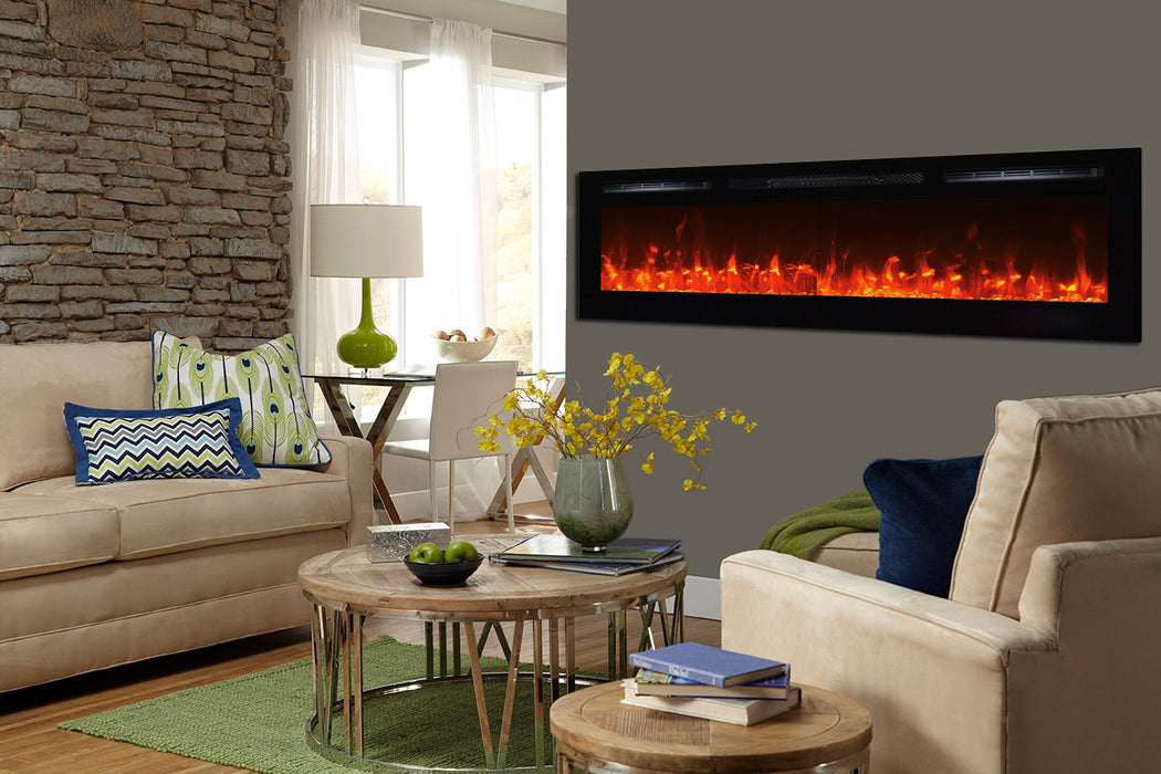 Touchstone Sideline 72" - Recessed Electric Fireplace 80015 - Touchstone Fireplaces - Ambient Home